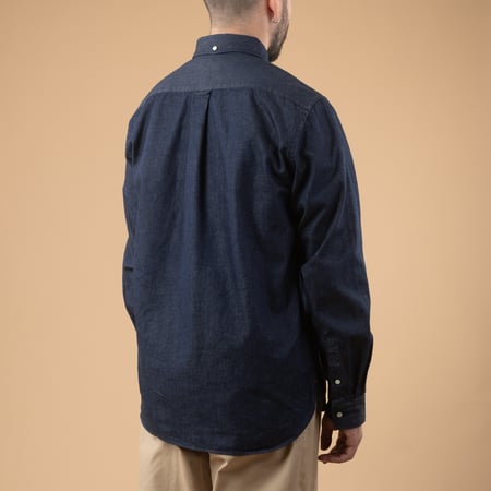 Image-Flâneurs_BEAMS PLUS / BD Denim Shirt Indigo_front-back