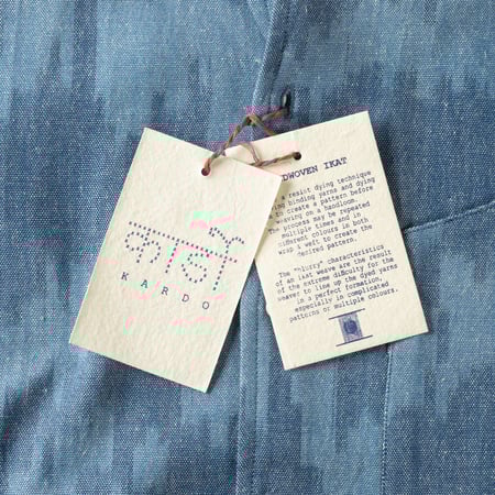 Image-Flâneurs_KARDO x FLÂNEURS / S/S Shirt Ikat 61_détail_étiquette