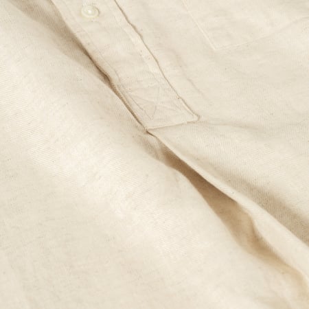 image flâneurs BEAMS PLUS_ Band Collar Pullover Herringbone natural détail