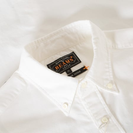 Image-Flâneurs_BEAMS PLUS Button-Down Oxford Shirt White