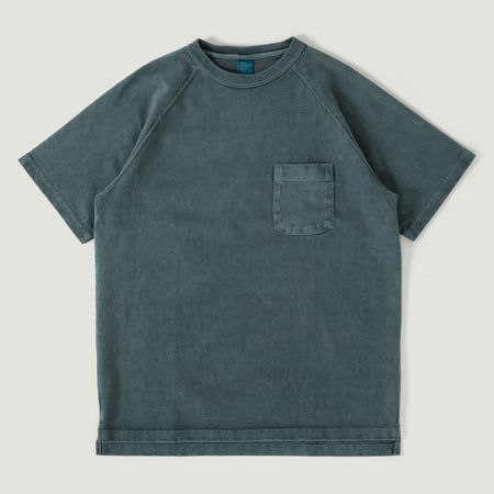 Vignettes GOOD ON teeshirt manches courtes épais Heavy Raglan Pocket Tee P-slate