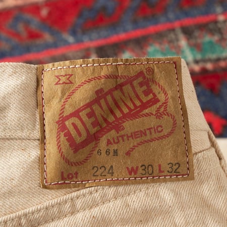 image patch flâneurs jeans selvedge blanc DENIME Lot 224-66M 66 Model Natural Mother Cotton