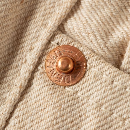 image rivet cuivre flâneurs jeans selvedge DENIME Lot 224-66M 66 Model Natural Mother Cotton