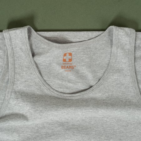 image flâneurs  debardeur basic BEAMS PLUS 2 Pack Tank Top White + T.Grey-2
