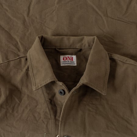 03100-HOX Heavy Oxford Coverall Jacket Olive