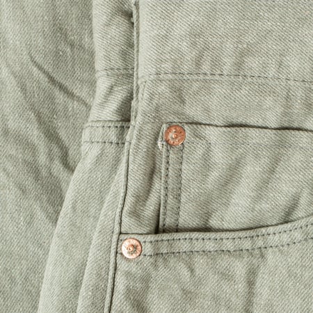 image flâneurs coin pocket Oni Denim 246-MOKU 11oz Neat Straight Mixed Gray Selvedge Denim-8