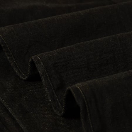 246-BKOL 12.5oz Neat Straight Black X Olive Selvedge Denim