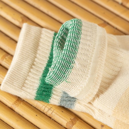 image flâneurs chaussettes ROTOTO Retro Athletic Ankle Socks-GreenL.Blue