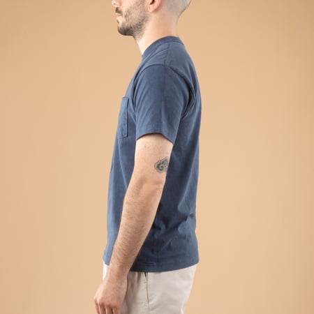 pantalon XX DEVELOPMENT SURE MFG 7,5oz Pocket S-S Tee Nasvy Blue de profil
