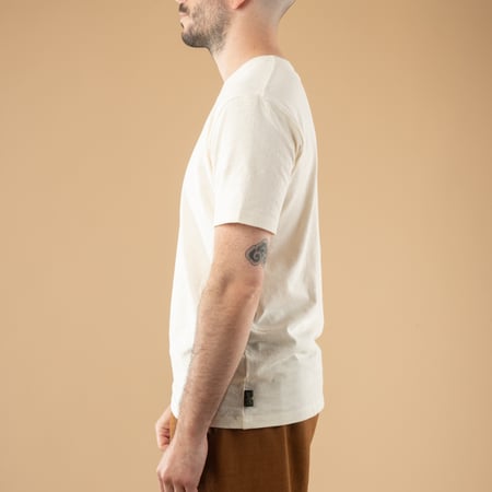 Basic Short Sleeve Tee in Natural