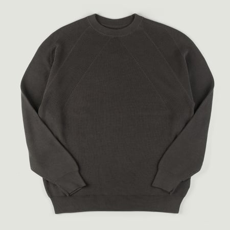 The Sea Island Cotton Signature Crewneck Dark Gray