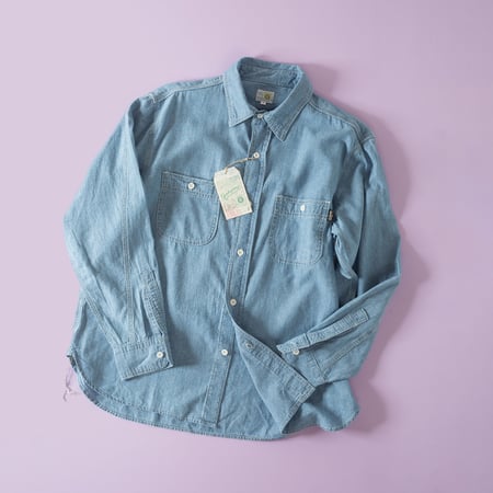 Work On Chambray Shirt Blue