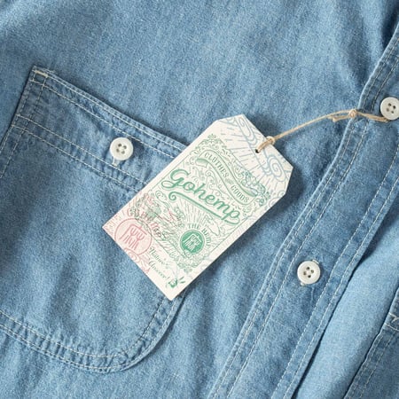 Work On Chambray Shirt Blue