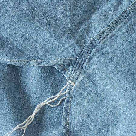 Work On Chambray Shirt Blue