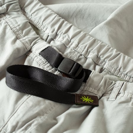 image détail fermeture flâneurs GOHEMP Hemp Utility Basic Pants Ice Grey