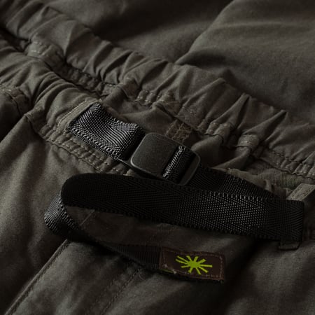 image détail fermeture flâneurs GOHEMP Hemp Utility Basic Pants stone grey
