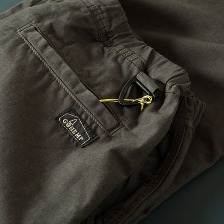 image détail flâneurs GOHEMP Hemp Utility Basic Pants Stone Grey