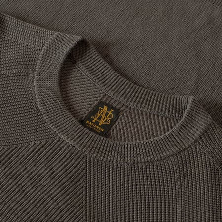 The Sea Island Cotton Signature Crewneck Dark Gray