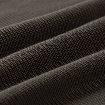 images détails maille flâneurs BATONER  The Sea Island Cotton Signature Crewneck Dark Gray (1)