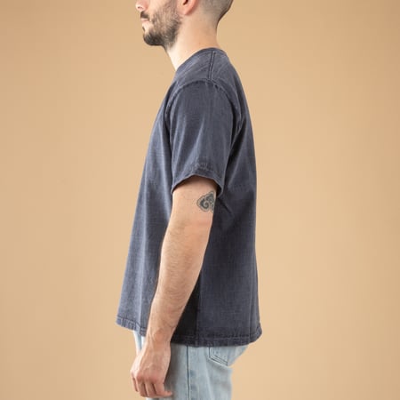 S/S Heavy Crew Tee P-Navy