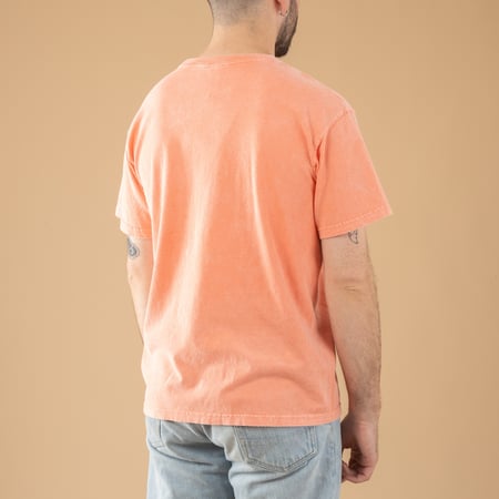 Image-Flâneurs_GOOD ON / Short Sleeve Crew T-shirt Vintage Dye Peach_de-dos