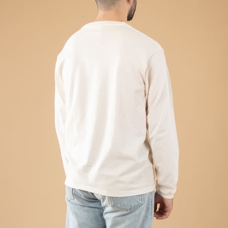 Image-Flâneurs_GOOD ON / L/S Crew Tee p-Natural_de-dos