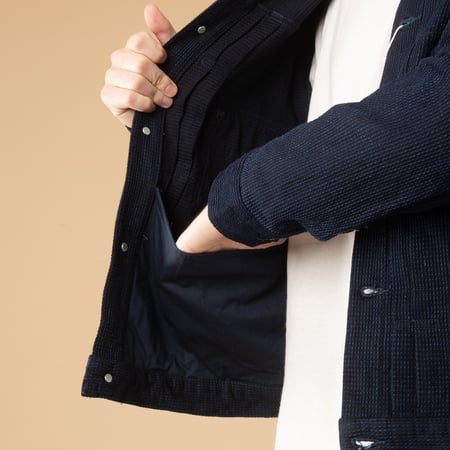 3220 12oz Type II Cube Sashiko Denim Jacket