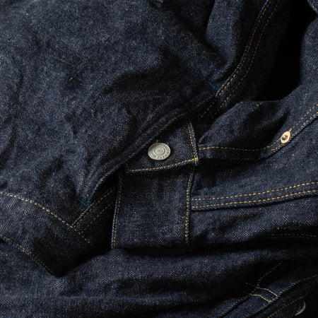 image flâneurs image flâneurs détail poche OMOTO DENIM 3220 12oz Type II Cube Sashiko Denim Jacket (11)