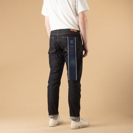 Image-Flâneurs_JAPAN BLUE JEANS / J201 Tapered Fit 14,8oz_de-dos