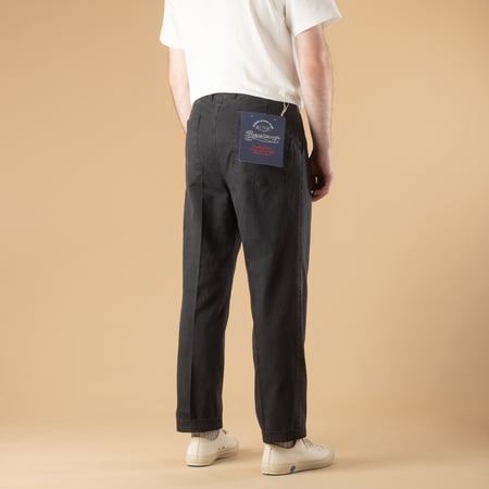 Image-Flâneurs_BARNSTORMER / 1510P Press Work Pants Gray_de-dos