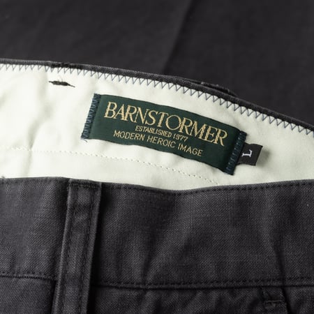 Image-Flâneurs_BARNSTORMER / 1510P Press Work Pants Gray_détail-étiquette