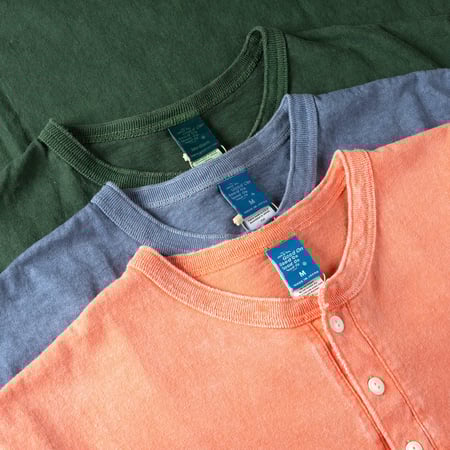 S/S Henley Tee P-Ajisai