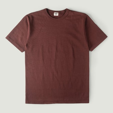 Heavyweight Short Sleeve Tee Bordeaux