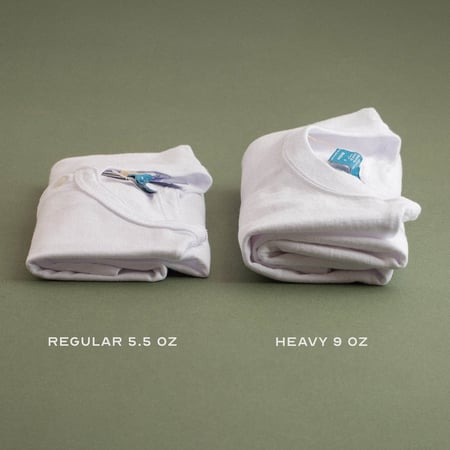 Short Sleeve Heavy Crew Tee White
