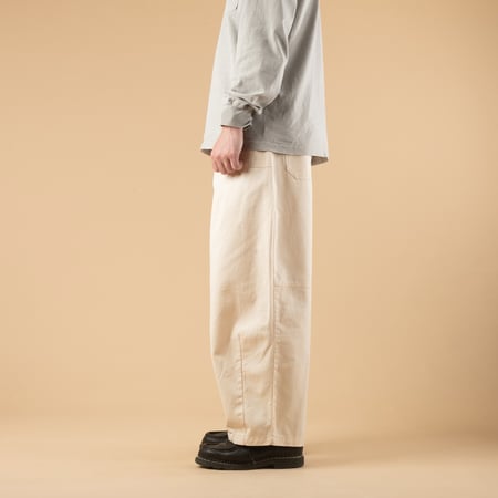 Twill Cargo Balloon Pants Ivory