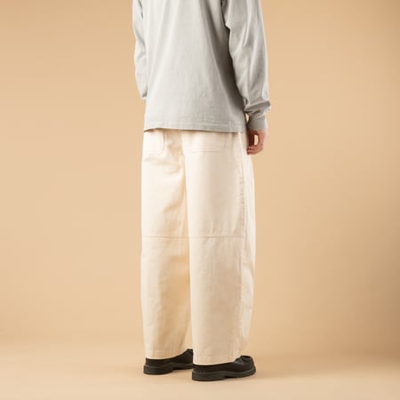 Twill Cargo Balloon Pants Ivory