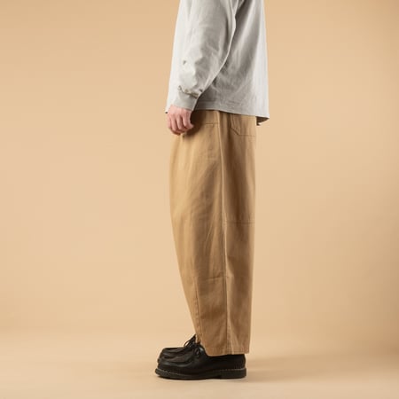 Twill Balloon Pants Beige