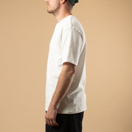 Lot 4601 Henley Neck T-Shirt Off White