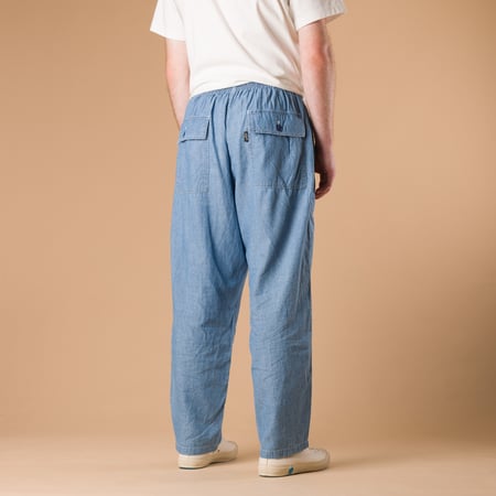Image-Flâneurs_GOHEMP / Ginger Baker Pants Blue_de-dos