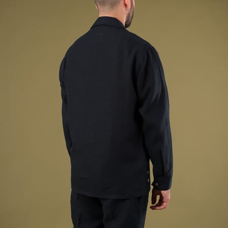 INFORMALE x FLÂNEURS / WS50 Linen Work Shirt Navy