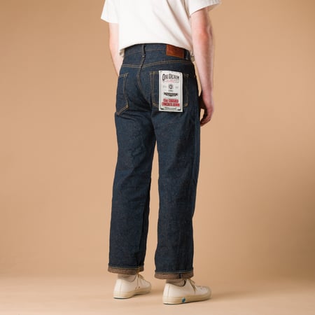 Image-Flâneurs_ONI DENIM / 200CCD-MOCA 15oz Wide Straight "Moca" Crushed Concrete Denim_de-dos
