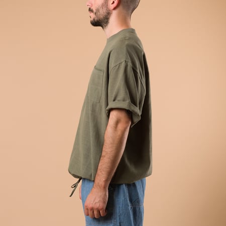 Image-Flâneurs_GOHEMP / Yururi Emb Crew Laurel Green_de-profil