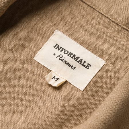 INFORMALE x FLÂNEURS / WS50 Linen Work Shirt Mushroom