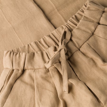 INFORMALE x FLÂNEURS / T005 Linen Drawstring Trouser Mushroom