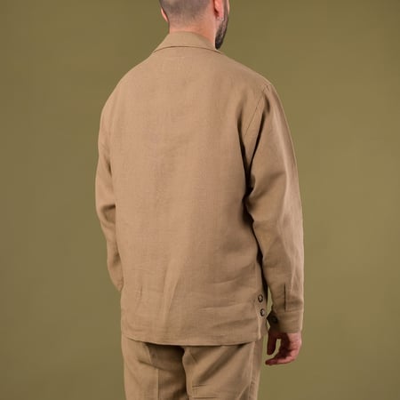 INFORMALE x FLÂNEURS / WS50 Linen Work Shirt Mushroom