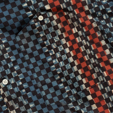 detail poche Image-Flâneurs_KARDO x FLANEURS chemisette Shirt Ajrakh AJK22