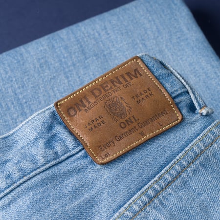 Image-Flâneurs_	ONI DENIM / 222-Kiraku-BB 12oz Super Wide Straight Bio Bleach Denim_détail-1
