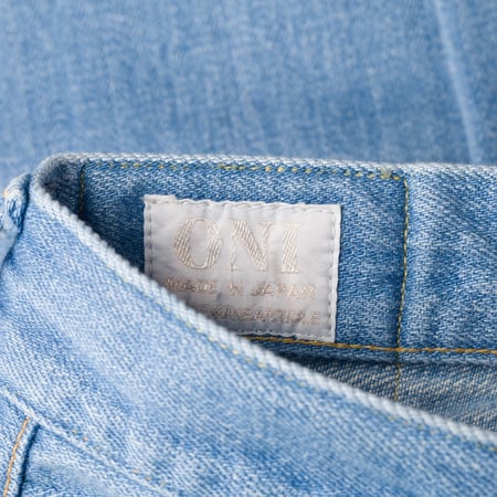Image-Flâneurs_	ONI DENIM / 222-Kiraku-BB 12oz Super Wide Straight Bio Bleach Denim_détail-2