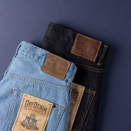 Image-Flâneurs_	ONI DENIM / 222-Kiraku-BB 12oz Super Wide Straight Bio Bleach Denim_détail-3