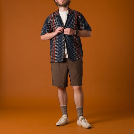KARDO x FLANEURS / S/S Shirt Ajrakh AJK22